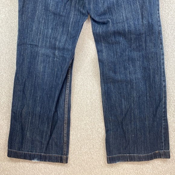 Stetson Wide Leg Jeans Womens 16 long Blue City Trouser Denim western edgy rodeo - Picture 10 of 13